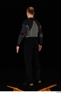 George black thermal underwear clothing standing whole body 0004.jpg